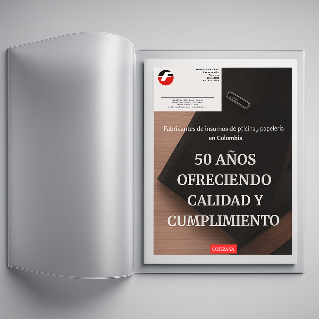 Carpeta de lomo corredizo